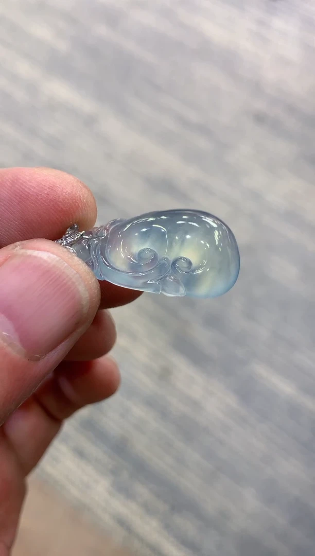 颈饰未镶嵌翡翠天然A货翡翠