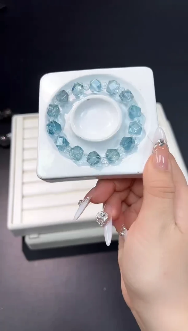 未镶嵌手串托帕石2p多样性发其一【1条】默认微瑕