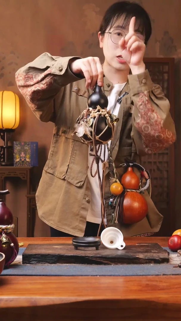 【闪购商品】107号精品大漆葫芦防腐防渗装水茶酒