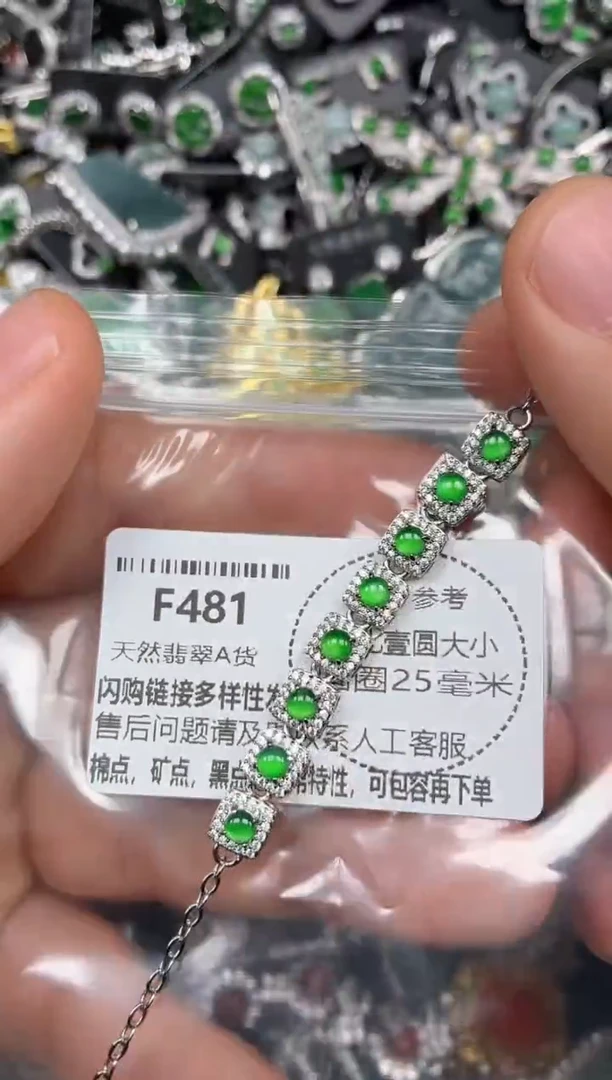 颈饰未镶嵌翡翠F481手链
