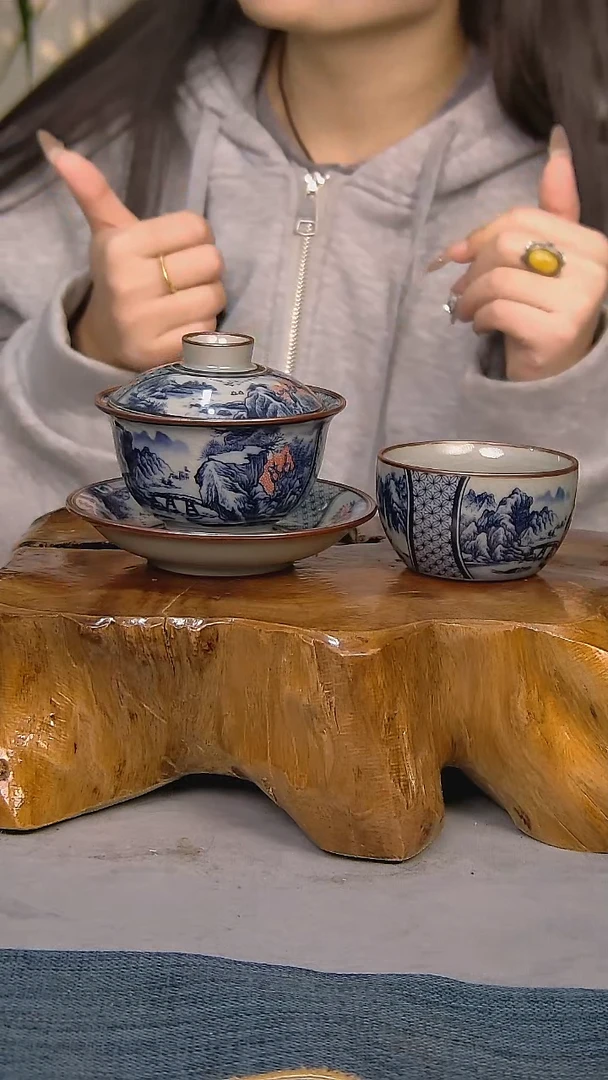 【闪购商品】2件套陶瓷茶具家用简装系列