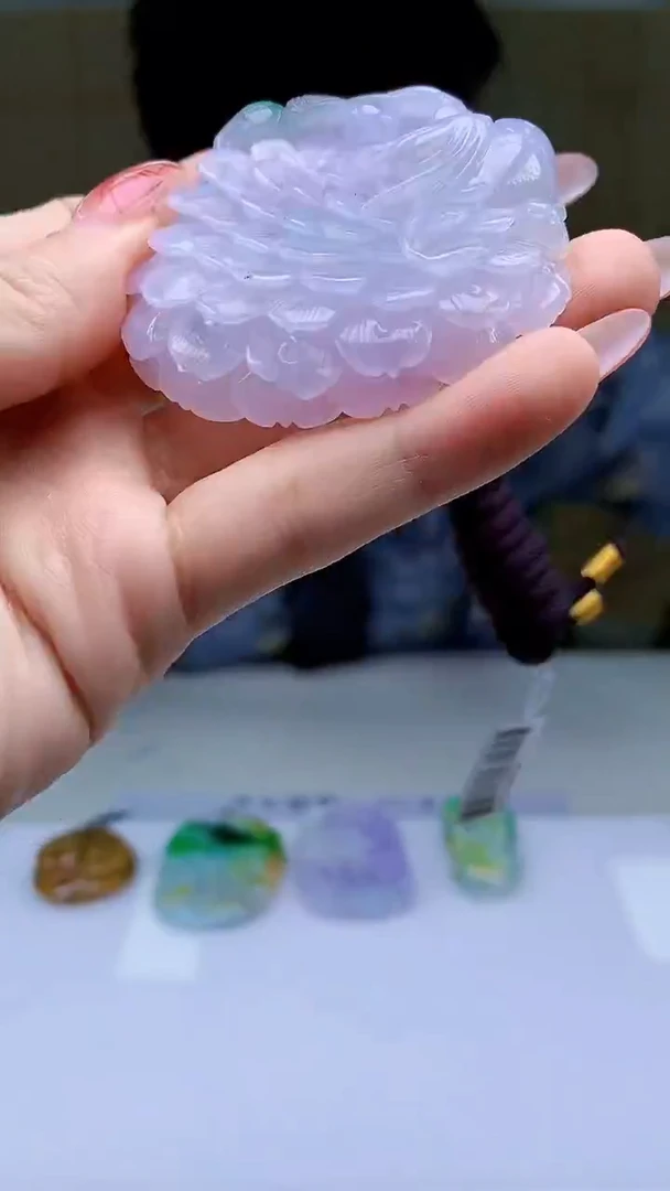 【闪购商品】定制翡翠未镶嵌4688ty-毛货挂件