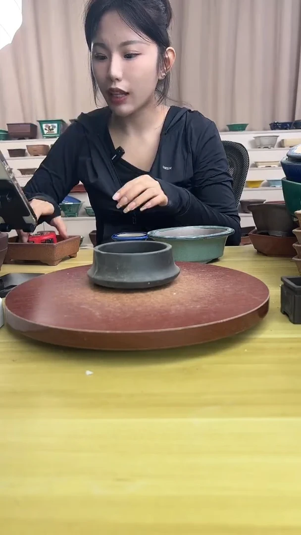 紫砂花盆浅草紫砂花盆微瑕