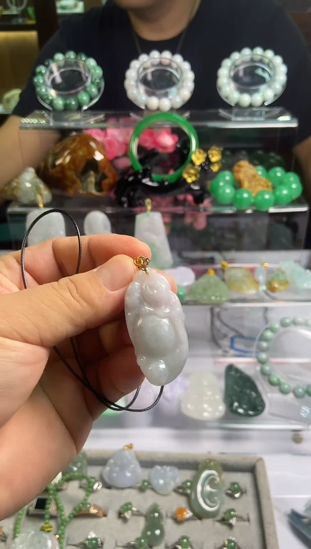 未镶嵌挂件翡翠布袋佛