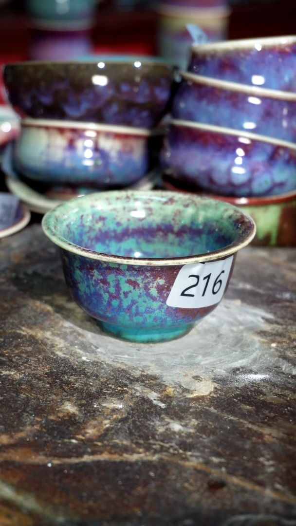 摆件精品窑变钧瓷茶器