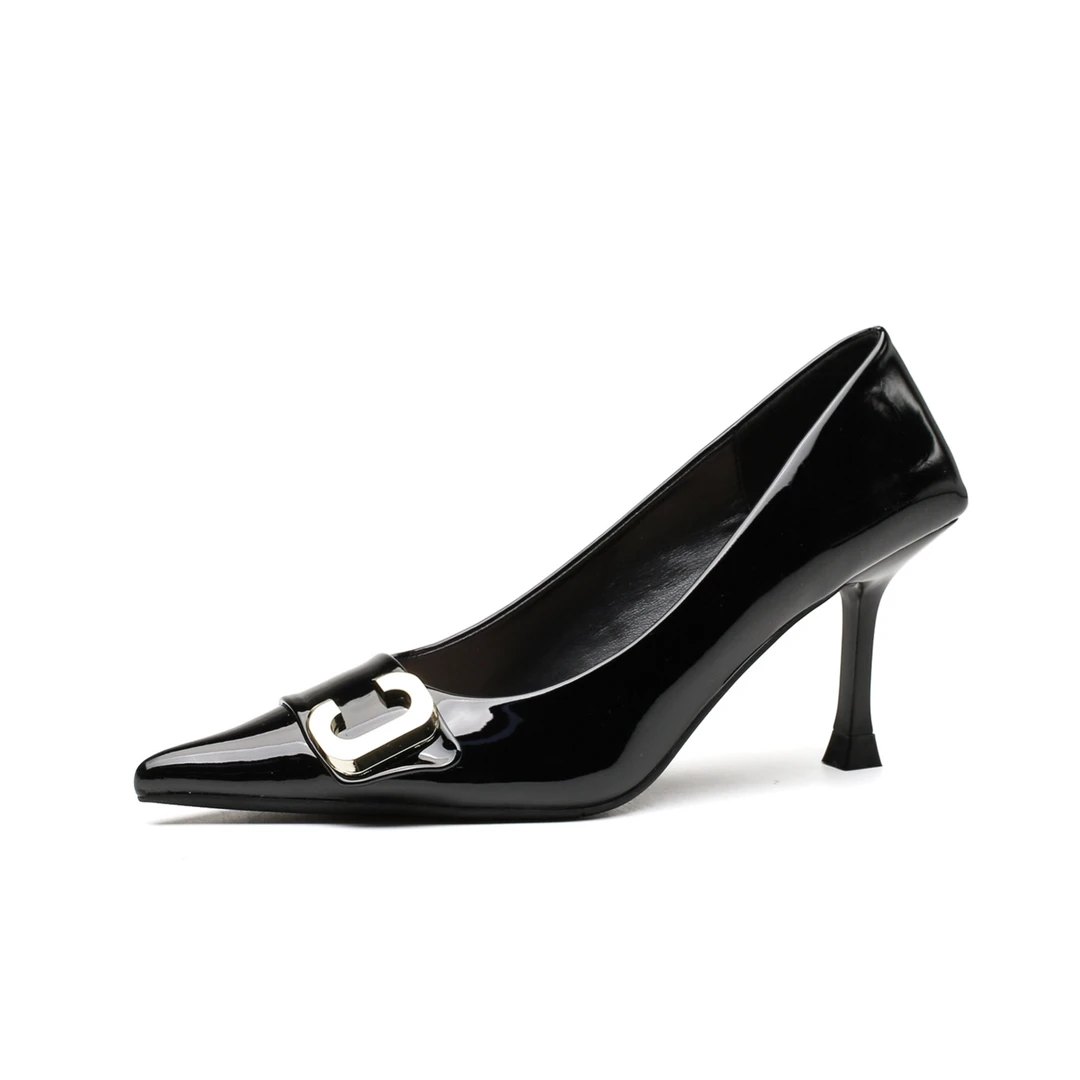 大梦新款【8CM】3212-15漆皮尖头时尚气质性感女高跟鞋