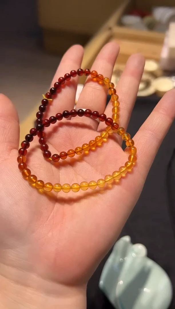 【闪购商品】琥珀手串未镶嵌好好好好好好好好好好好