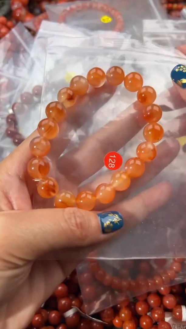 未镶嵌手串南红玛瑙10+