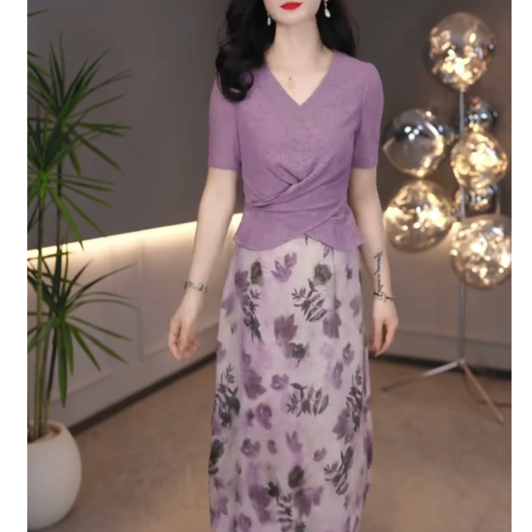 夏季高级感连衣裙2025气质美丽女人味轻奢魅力女人连衣裙1339#