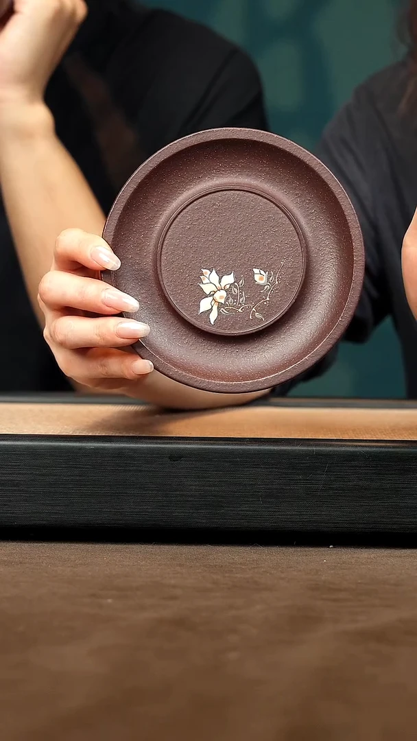 茶壶紫砂【玉兰壶承】