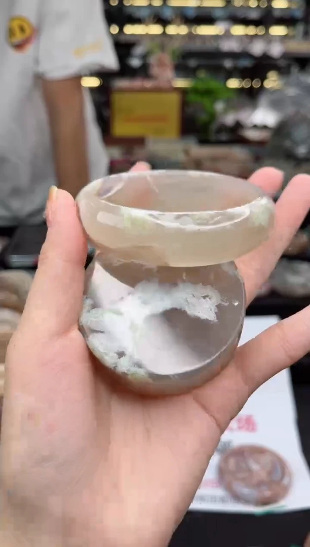 【闪购商品】石英质玉手镯未镶嵌62圈口（赠品镯心）3590395