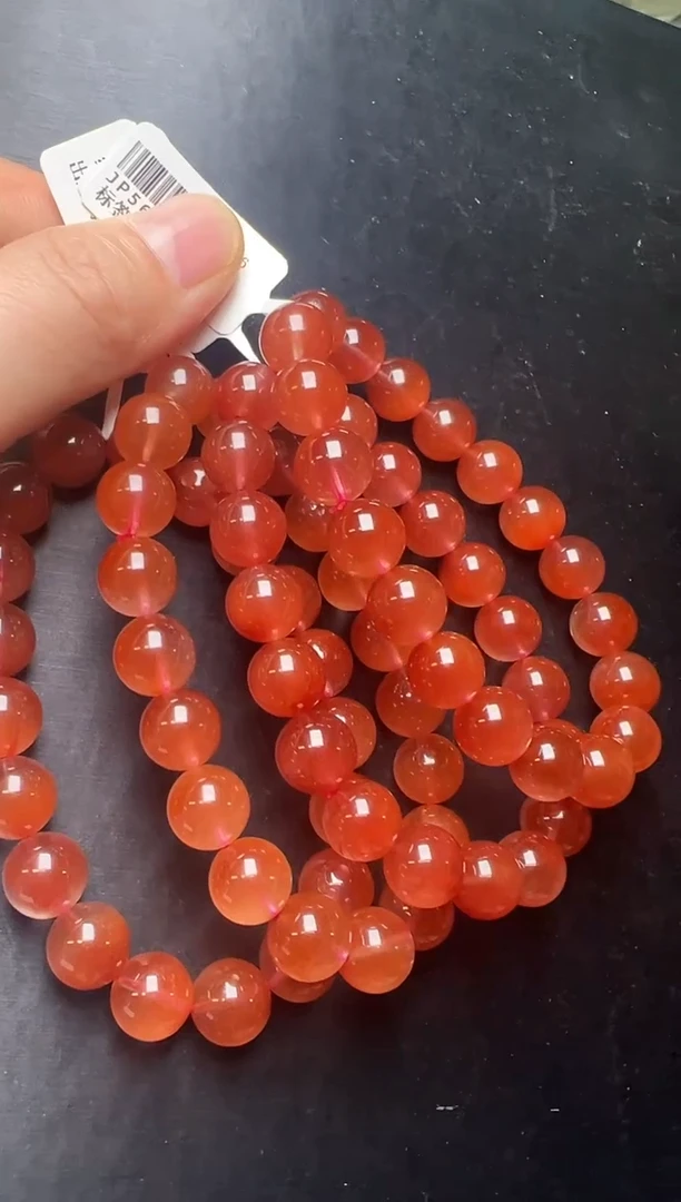 未镶嵌手串水晶多样性发一 红兔毛手串10mm+ JP56526