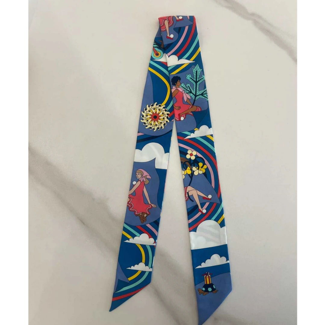全新未使用 Hermes/爱马仕 twilly 小丝巾