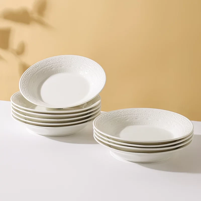 【老板来了】敦煌7.25英寸盘陶瓷餐具釉下彩