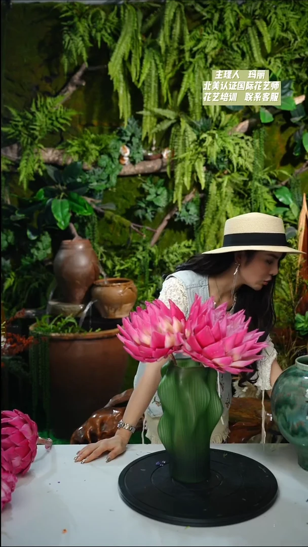 绿色树桩花瓶一支