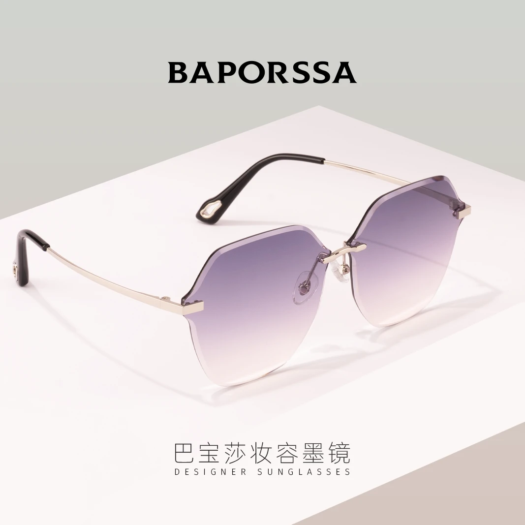 BAPORSSA/巴宝莎多边墨镜太阳镜舒适旅游百搭眼镜高清新款