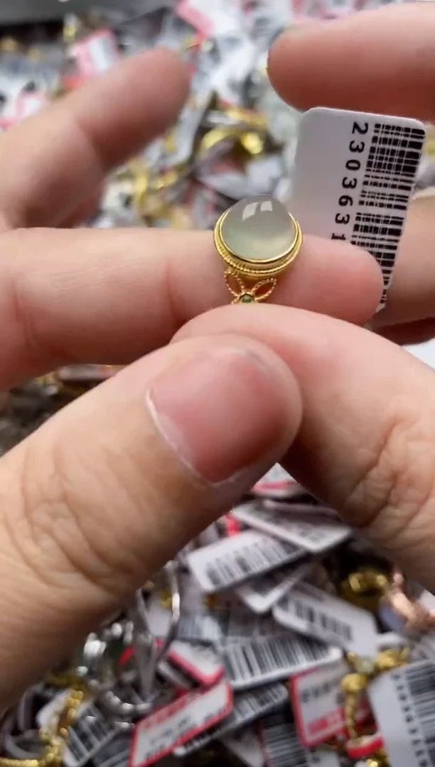 【闪购商品】翡翠戒指银S925镶嵌33333---4