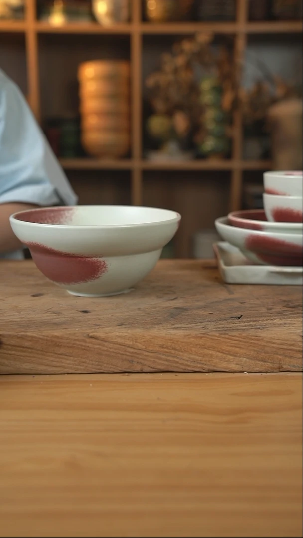 郎红系列的8英寸葫芦汤碗