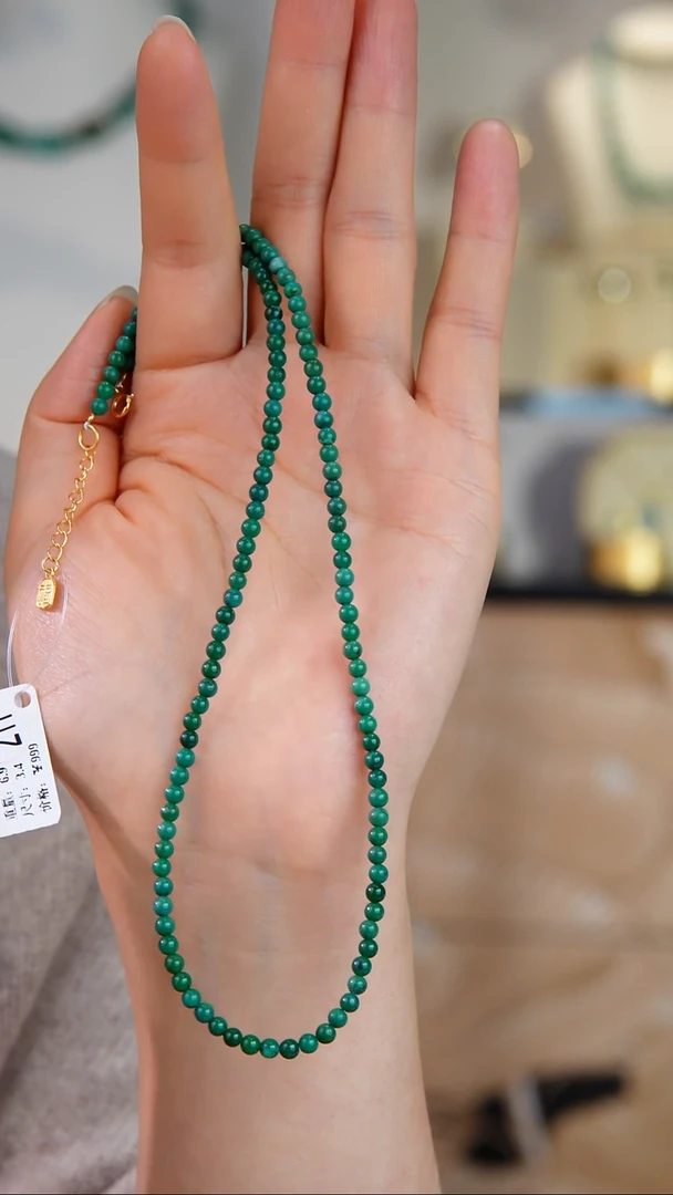银S925镀金镶嵌绿松石项链多样性发货