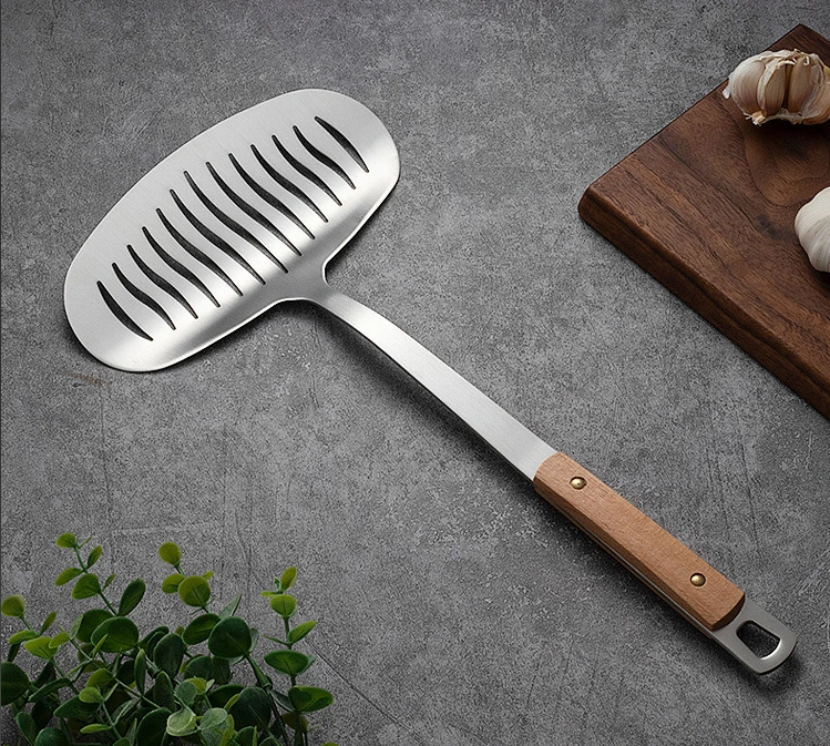 铁板煎铲长柄防烫铲勺加厚木鱼铲