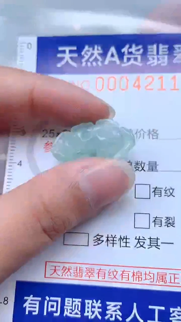 翡翠未镶嵌吊坠(不含链)1