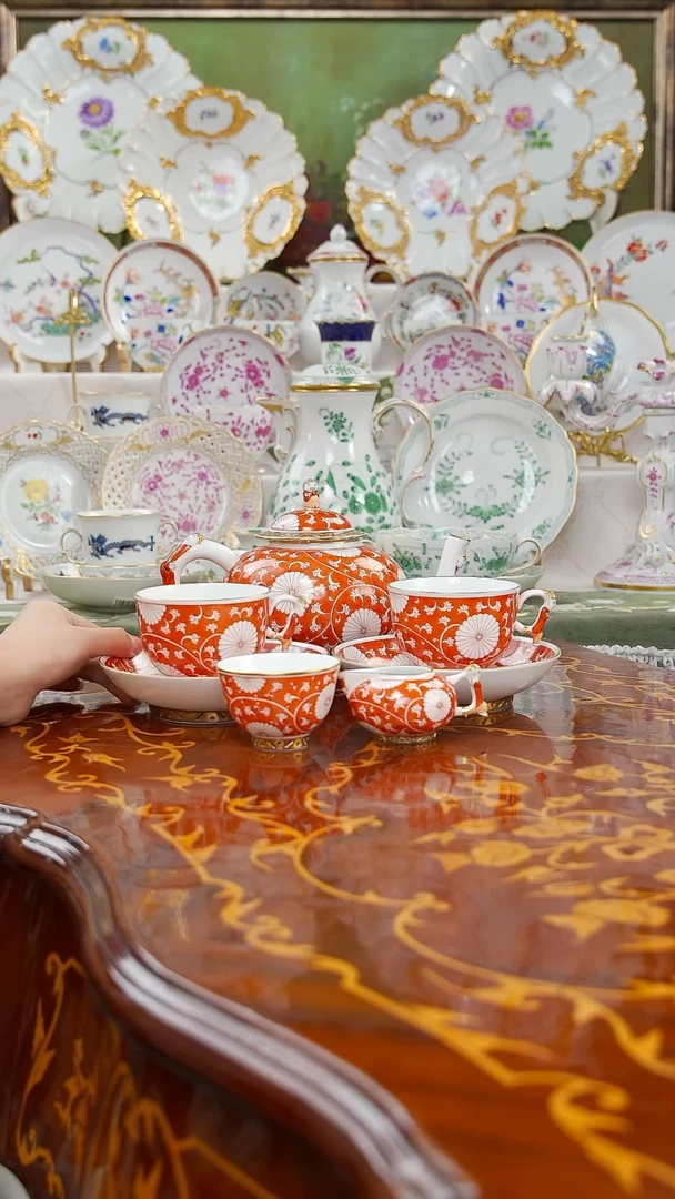 摆件蓝**姬米多家中古瓷器如图所示65