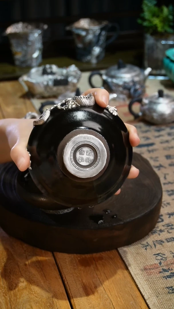 【闪购商品】福器艺术定制镶嵌龙盏主人杯