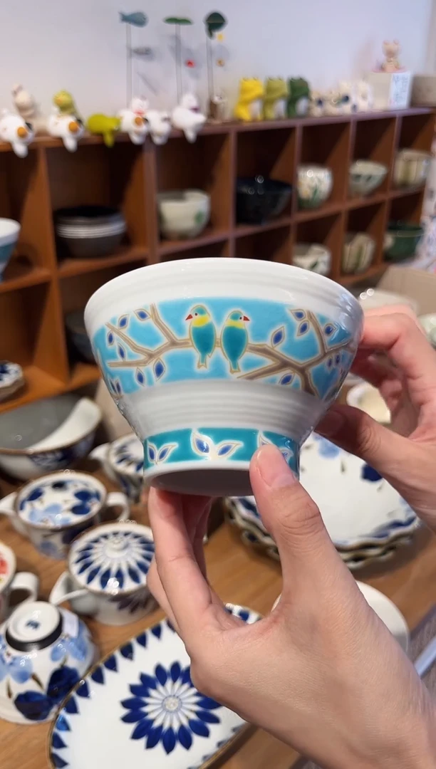 瓷片孤品 小鸟纹饭碗