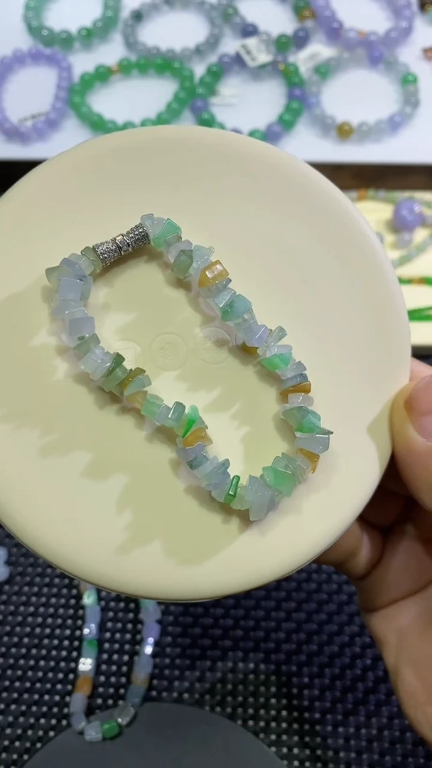 翡翠散珠碎碎恋手串