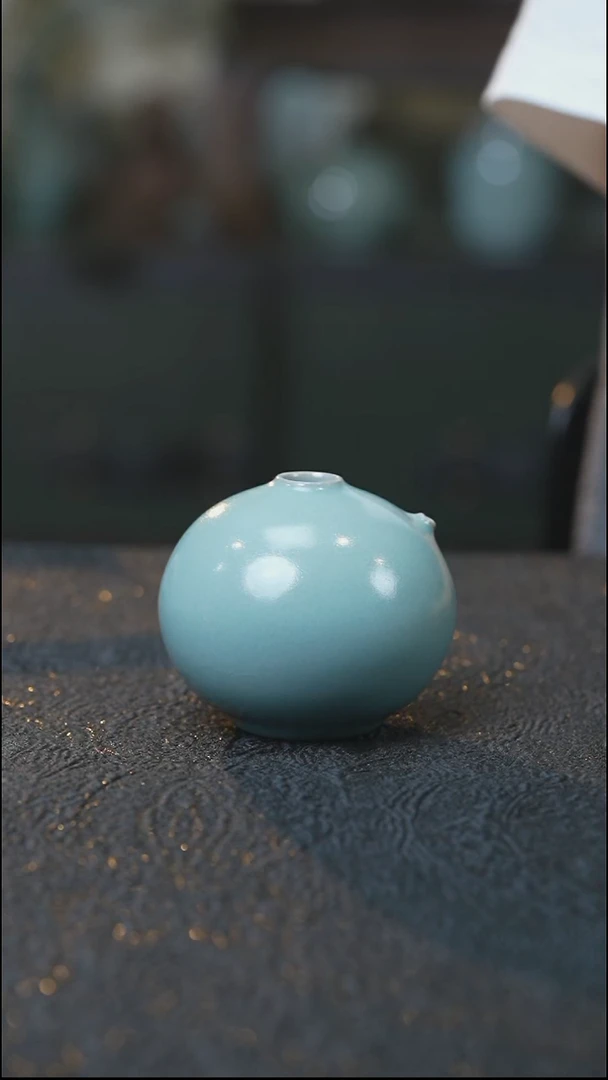 砚滴 汝瓷 （拾汝）（天青）