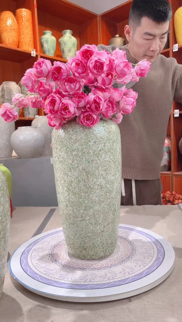 【闪购商品】瓶精品陶瓷花瓶 无花 春意盎然落地40cm