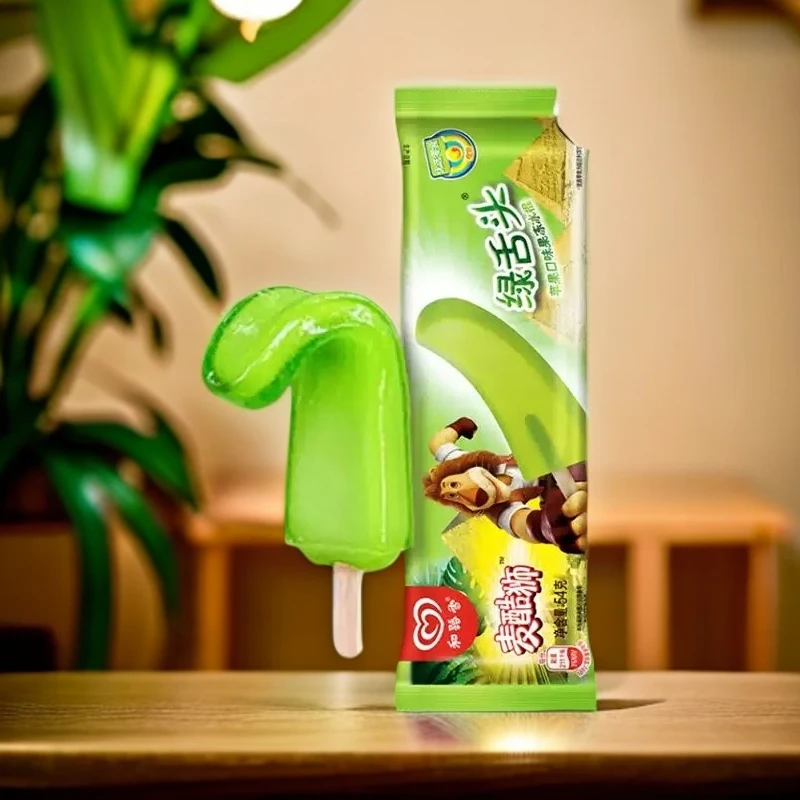 和路雪绿舌头雪糕网红雪糕