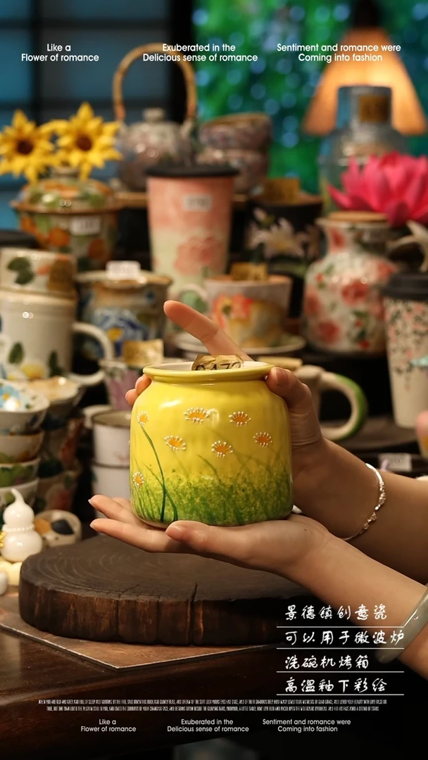 陶瓷景德镇高温釉下彩手工手绘款式@A0472@