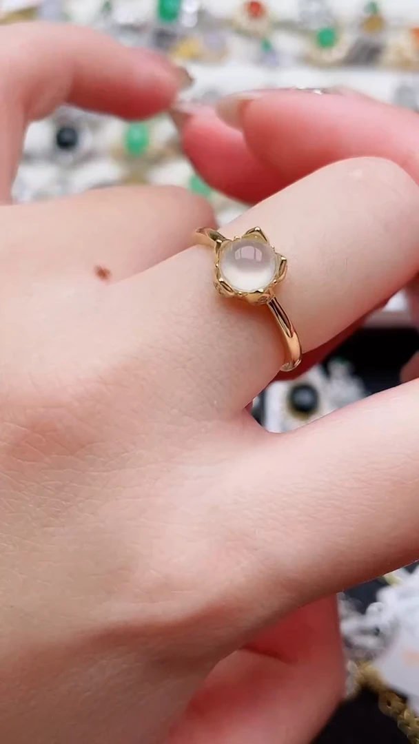 银S925镶嵌戒指翡翠30