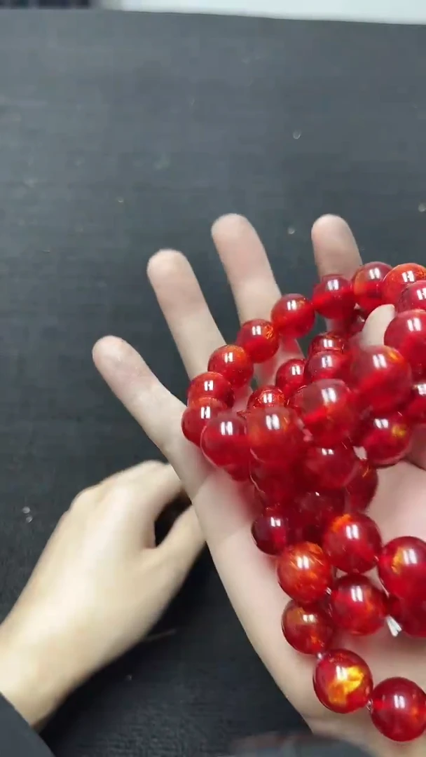 【闪购商品】硅化珊瑚手串未镶嵌精美手串93