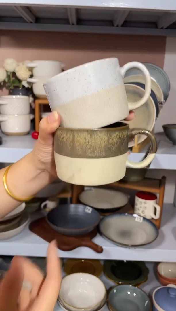 陶瓷（2个装）微瑕粗陶杯子套装