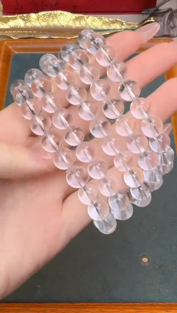 【闪购商品】水晶手串未镶嵌白水晶8mm单圈多样性发其一