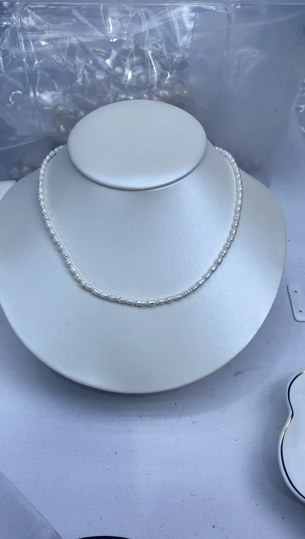 【闪购商品】淡水珍珠项链银S925镶嵌070