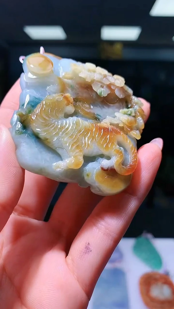 【闪购商品】定制翡翠未镶嵌1052hm-毛货挂件36