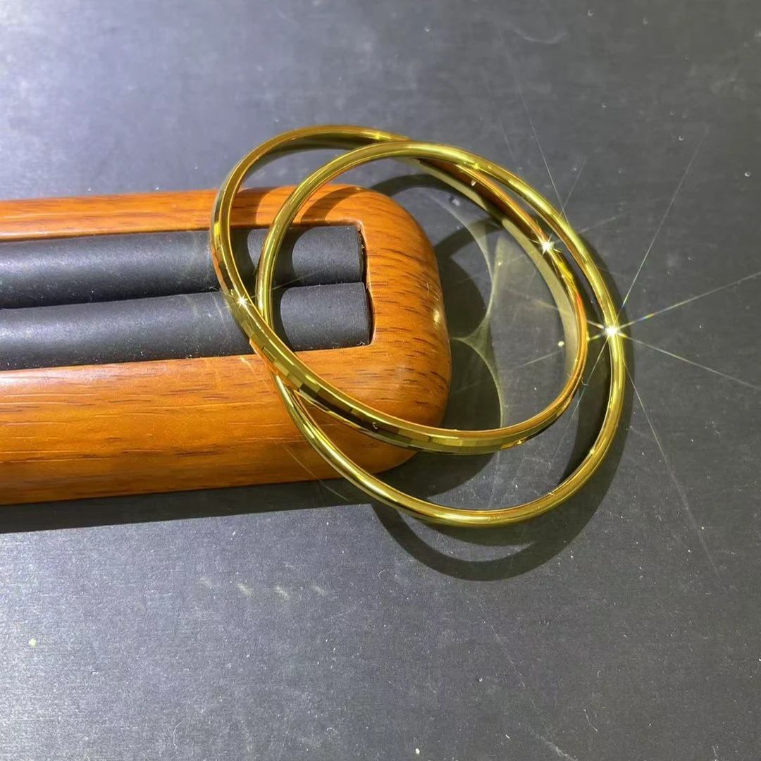 s1488黄色多刻面双手镯多样性发货