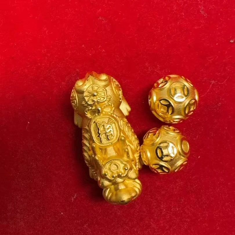 6.27g足金999貔貅金珠2