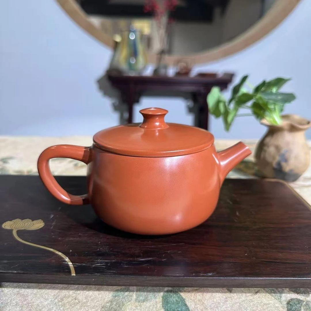 JSZT建水紫陶全手工复烧老泥汉瓦壶（大容量）