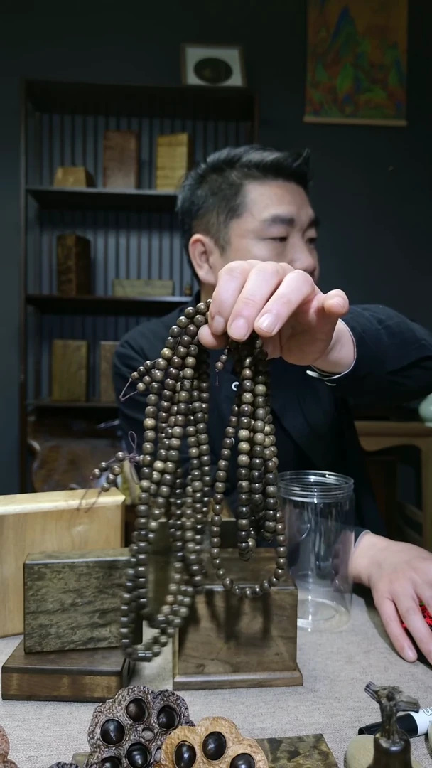 金丝楠无*108金丝楠木脖挂多圈