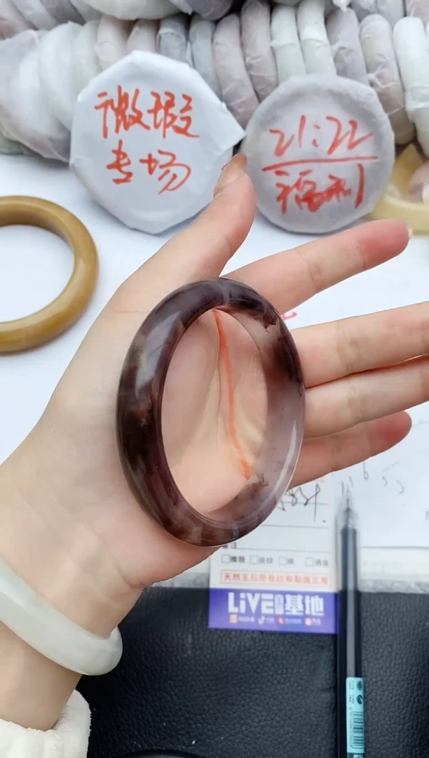 【闪购商品】石英质玉手镯未镶嵌B141+58/59