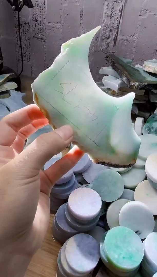 裸石翡翠天然翡翠A货古 南 135