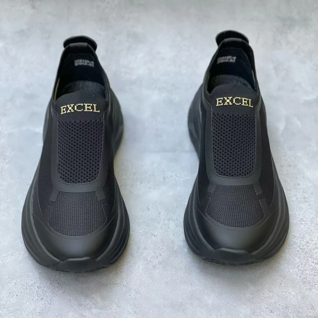 0145-4春夏新款轻奢商务休闲时尚百搭舒适透气男士休闲鞋