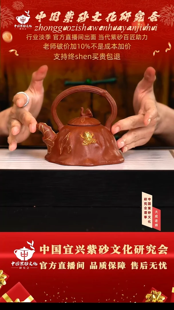 茶壶紫砂96号任 大红袍 260cc左右
