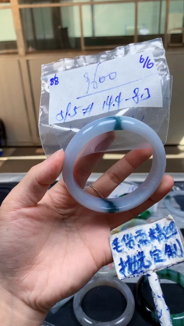 定制翡翠未镶嵌88毛货需精细抛光手镯拍一发一618