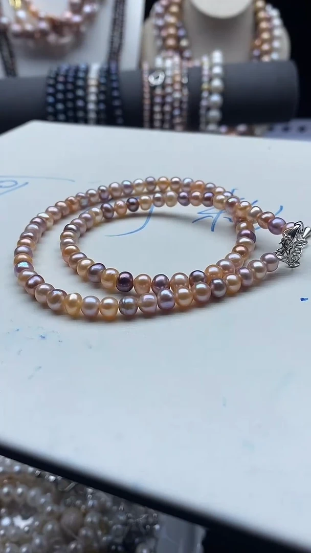 【闪购商品】淡水珍珠颈饰合金1