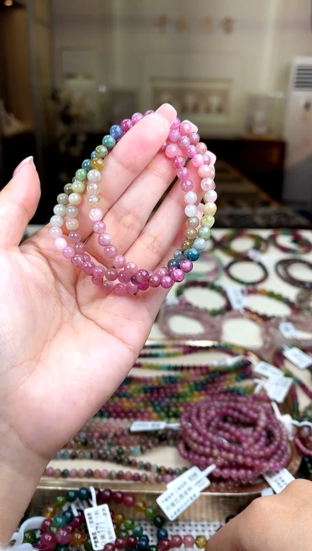 【闪购商品】碧玺/未镶嵌5mm+碧玺多圈多样性发货